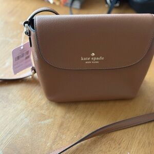 kate spade Emmie  Brown Pebbled Leather Crossbody Bag New with Tags